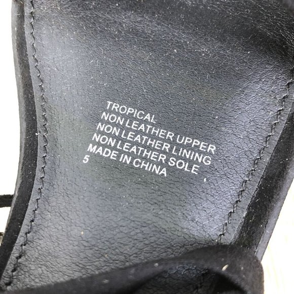 Betts Black Heels Size 5 Ankle Bow Tie Block Heel Faux Suede Party Formal - Picture 7 of 9